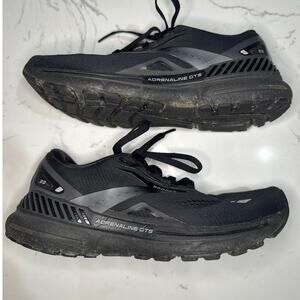 Brooks Women's Adrenaline GTS 23 Running Sneakers Shoes, Black, Size 7.5